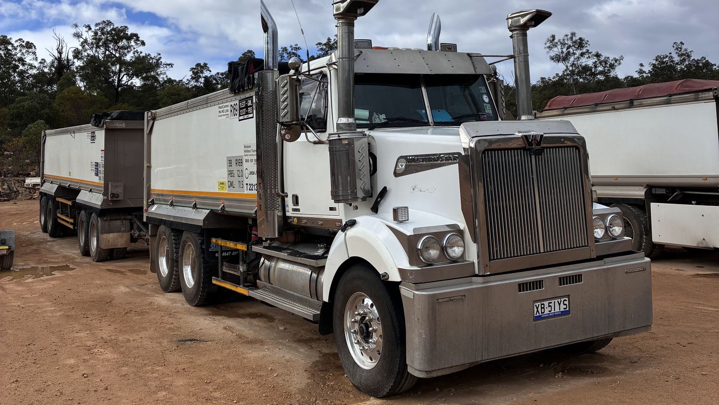 MB BULK Western Star truck and dog