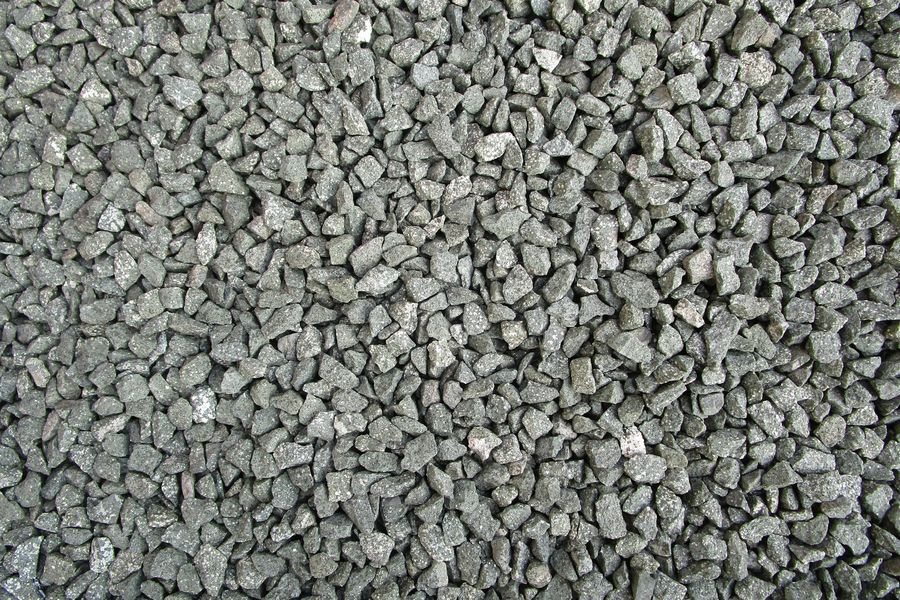 Crushed drainage gravel